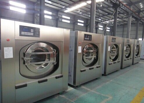 梅州工業(yè)洗衣機與自動熨平機配套使用，適用于客房床單、被面、餐